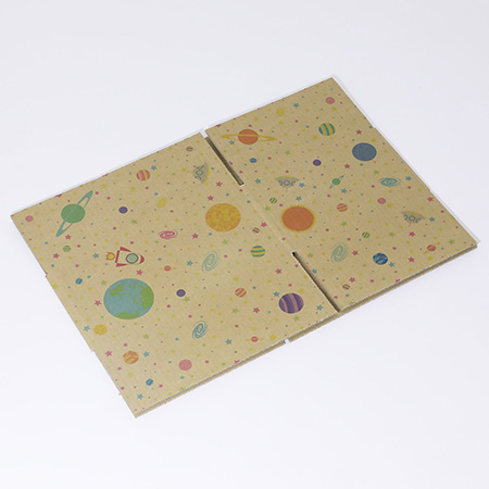 【宅配60サイズ】デザインダンボール箱 ふわふわ宇宙空間-5