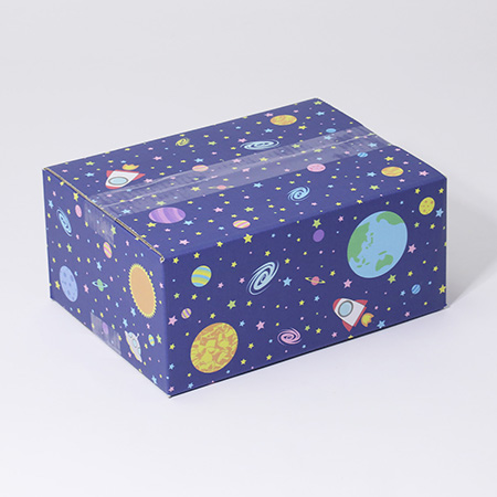 【宅配60サイズ】デザインダンボール箱 わくわく宇宙空間-2