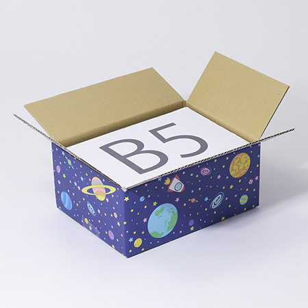 【宅配60サイズ】デザインダンボール箱 わくわく宇宙空間-3