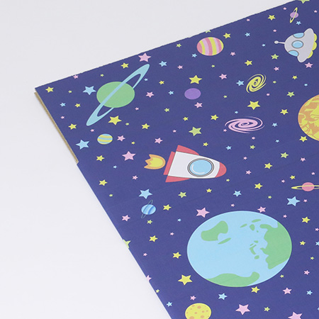 【宅配100サイズ】デザインダンボール箱 わくわく宇宙空間-4