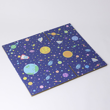 【宅配100サイズ】デザインダンボール箱 わくわく宇宙空間-5