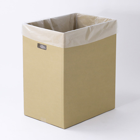【90L袋対応】ダンボール製ゴミ箱(持ち手付き)-2