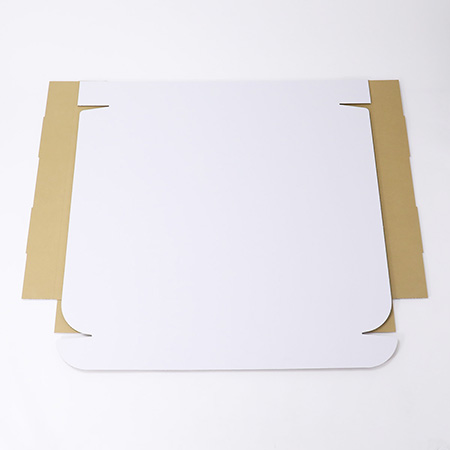 【正方形/80cm角】ギフト用ダンボール箱 800×800×100(白)-4