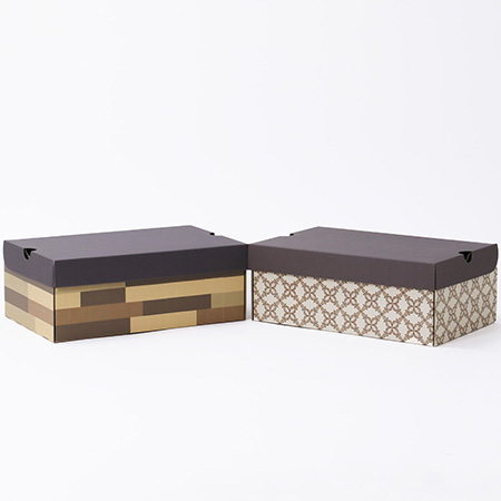 【フルカラー】シューズボックス(アンティーク柄)-8