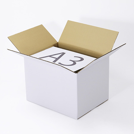 【宅配120サイズ】A3対応ダンボール箱(白) 3辺合計116cm-2