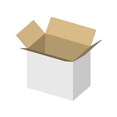 【宅配200サイズ】衣類・軽量物用ダンボール箱(白) 3辺合計186cm-2