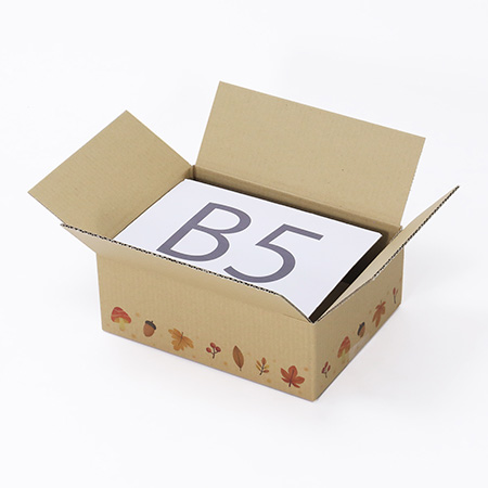 【宅配60サイズ】デザインダンボール箱・茶(秋ごよみ)-2