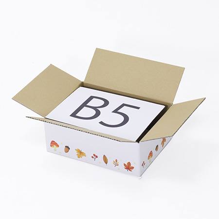 【宅配60サイズ】デザインダンボール箱・白(秋ごよみ)-2