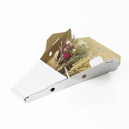 【郵便受けに届ける】生花用ダンボール箱-2