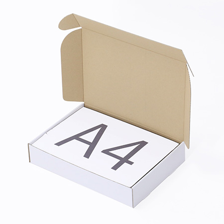 【宅配60サイズ】デザインダンボール箱・白(お花のガーランド)-2