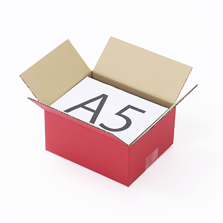【宅配50サイズ】赤ダンボール箱 A5対応-2
