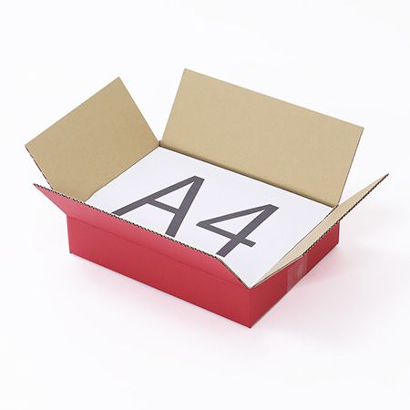 【宅配60サイズ】赤ダンボール箱 A4対応-2