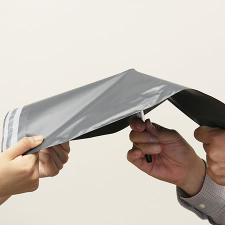 宅配便対応ビニール袋(グレー)550×410-7