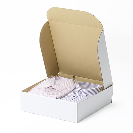 【宅配80サイズ】発送用ダンボール箱 LPレコード対応 深さ100mm(白)-4