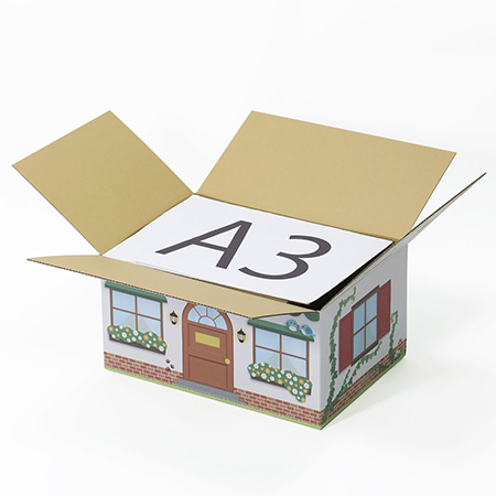 三角屋根の猫の家(緑)-4