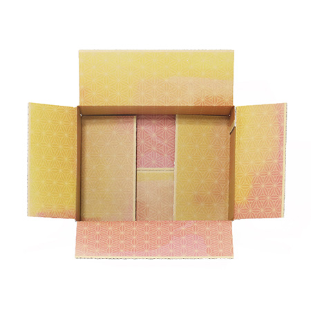 【宅配60サイズ/表白】内側デザイン箱 花かすみ・橙-6