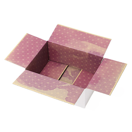 【宅配60サイズ/表白】内側デザイン箱 花かすみ・藤-5