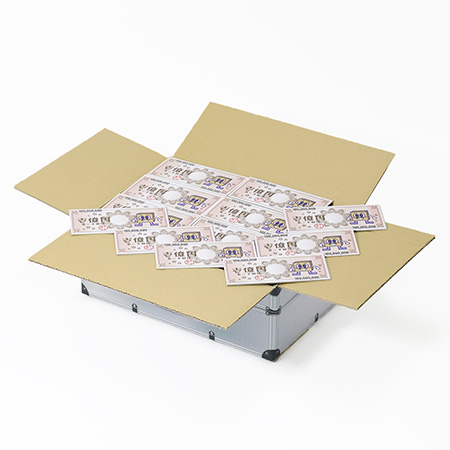 【1億円サイズ】デザインダンボール(ジュラルミンケース)-3