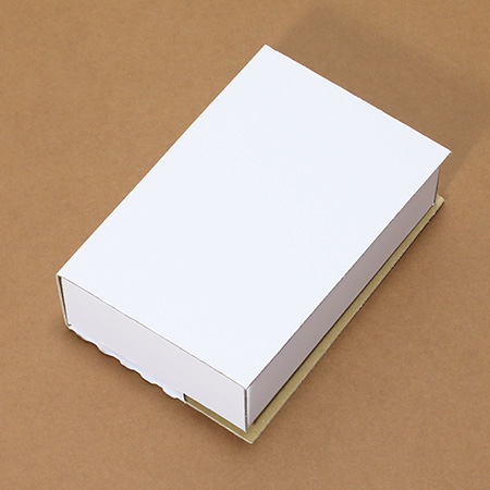 【辞書サイズ】ブック型ダンボール箱(白)-2