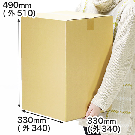 【宅配120サイズ】LPレコード対応 正方形ダンボール箱 深型-2