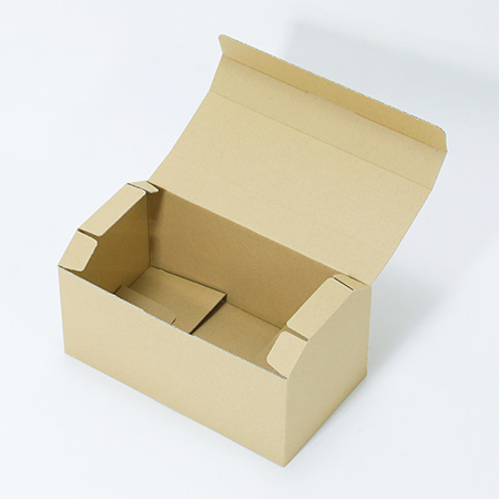 【宅配60サイズ】宝箱型ダンボール(無地・茶色)-3