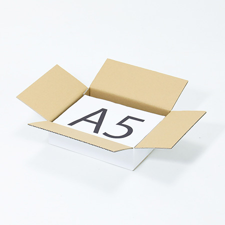 【宅配50サイズ】浅型ダンボール箱(白) 212×172×51-2