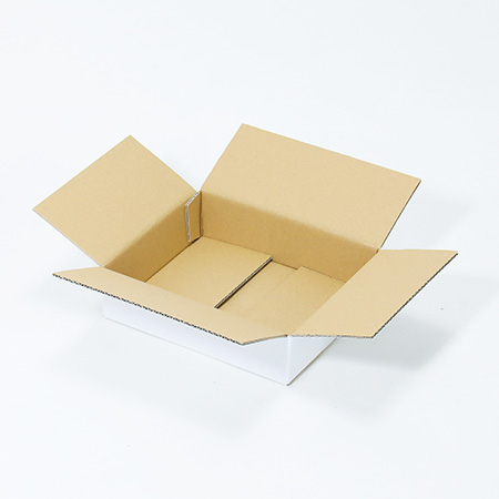 【宅配50サイズ】浅型ダンボール箱(白) 212×172×51-4