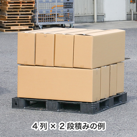 【パレットサイズ】4列積み用ダンボール -4