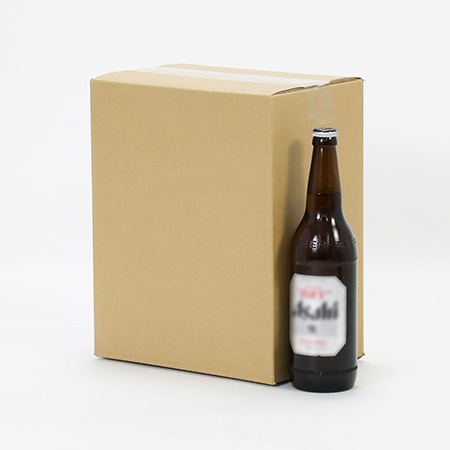 瓶ビール大瓶6本用ダンボール箱(組仕切りセット)-3