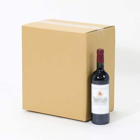 ワイン6本発送用ダンボール箱(箱のみ)-3