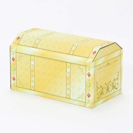 【宅配80サイズ】宝箱型ダンボール(ゴールド)-4