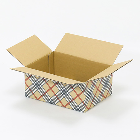 【宅配60サイズ】デザインダンボール(トラッドチェック柄)-3