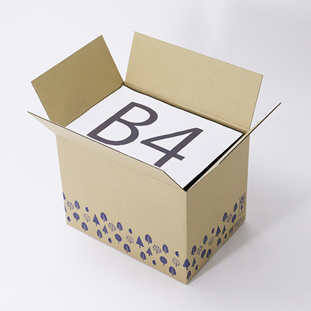 【広告入】宅配100サイズ 北欧柄デザインダンボール箱 (底面B4)-2