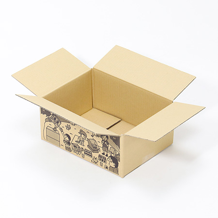 デザインダンボール箱 (ピクニック柄)【間違い探し付き】-3