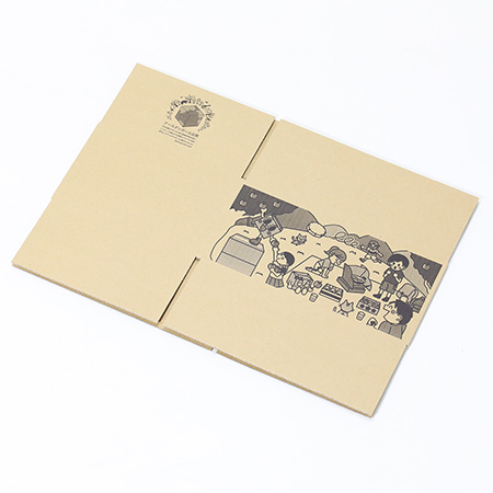 デザインダンボール箱 (ピクニック柄)【間違い探し付き】-8