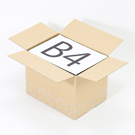 【広告入】宅配100 北欧柄デザインダンボール箱 (グレー)-2