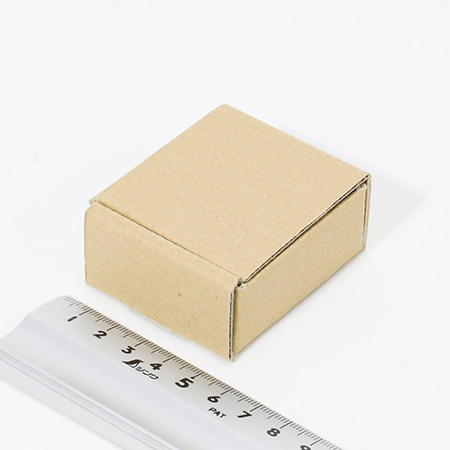 ハンドメイド小物用ダンボール箱 50×50×24(茶)-6