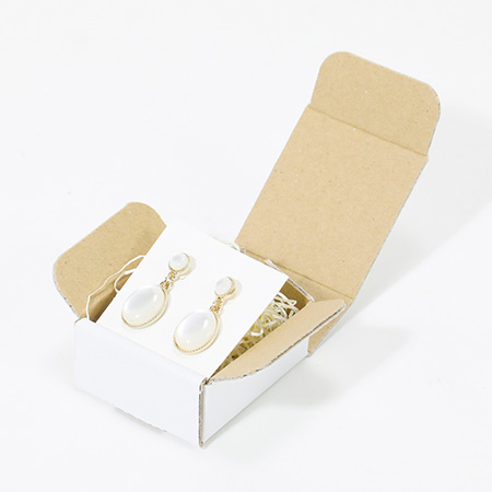 ハンドメイド小物用ダンボール箱 50×50×24(白)-2