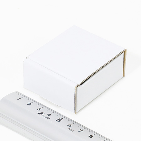 ハンドメイド小物用ダンボール箱 50×50×24(白)-6