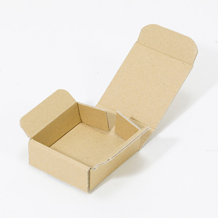 ハンドメイド小物用ダンボール箱 65×65×24(茶)-3