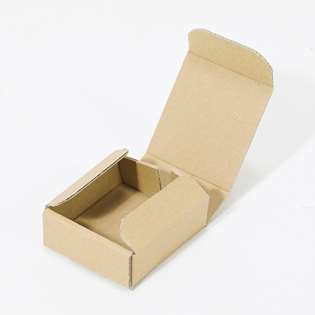 ハンドメイド小物用ダンボール箱 65×65×24(茶)-4