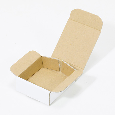 ハンドメイド小物用ダンボール箱 65×65×24(白)-3