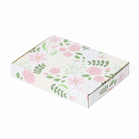 【A6/厚さ3cm】ゆうパケット対応デザインダンボール箱 ブーケ-2