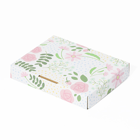 【A6/厚さ3cm】ゆうパケット対応デザインダンボール箱 ブーケ-3