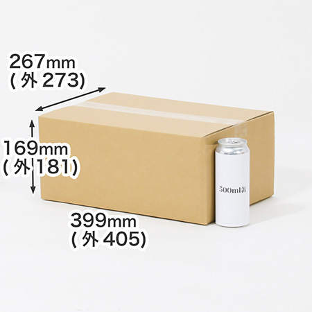 500ml缶 24本用ダンボール箱-1