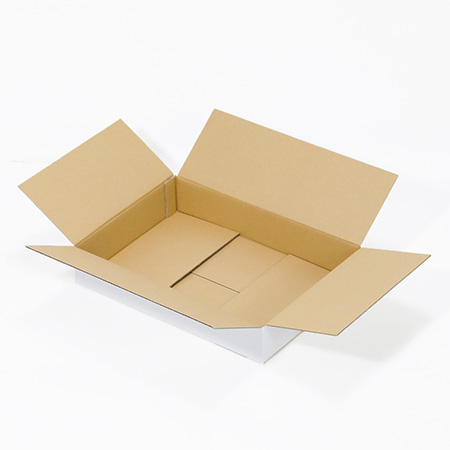 【宅配100サイズ】A3用紙対応 浅型ダンボール箱(白)-4