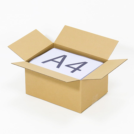 【宅配80サイズ】A4クリアファイル対応ダンボール箱 330×240×175-2