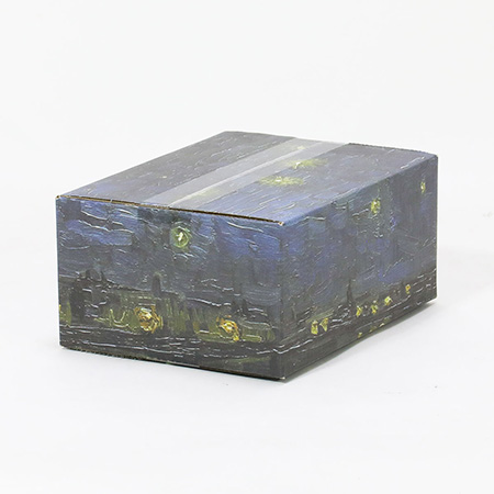 【宅配60サイズ】絵画ダンボール(ゴッホのローヌ川の星月夜)-5