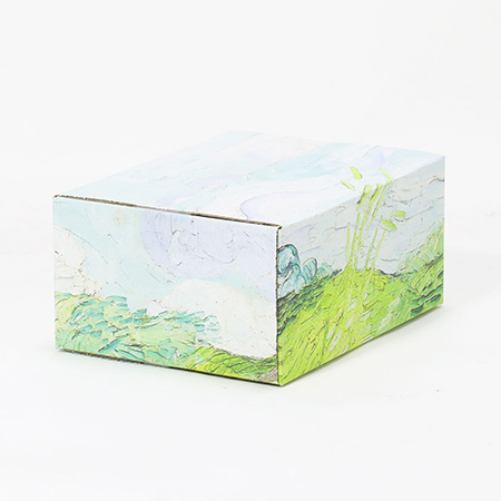 【宅配60サイズ】絵画ダンボール(ゴッホのオーヴェールの緑の麦畑)-3