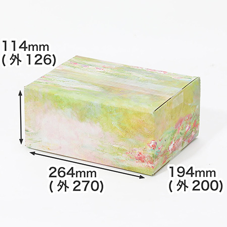 【宅配60サイズ】絵画ダンボール(モネの睡蓮-3)-1